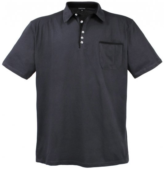 Lavecchia 1701 Jersey Poloshirt Charcoal - Πόλο μπλουζάκια - Aνδρικά μπλουζακια πολο μεγάλα μεγέθη