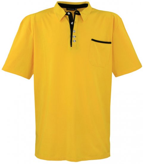 Lavecchia 1701 Jersey Poloshirt Yellow - Πόλο μπλουζάκια - Aνδρικά μπλουζακια πολο μεγάλα μεγέθη