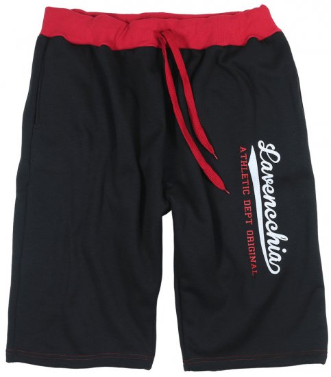 Lavecchia 2017 Sweatshorts Black/Red - Αθλητικές φόρμες/σορτσάκια - Αθλητικές Φόρμες ανδρικεσ μεγάλα μεγέθη