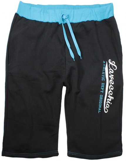 Lavecchia 2017 Sweatshorts Black/Turquoise - Αθλητικές φόρμες/σορτσάκια - Αθλητικές Φόρμες ανδρικεσ μεγάλα μεγέθη