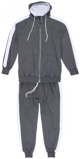 Lavecchia 611 Tracksuit Charcoal - Σετ φόρμεσ - Σετ Ανδρικές Φόρμες μεγάλα μεγέθη 