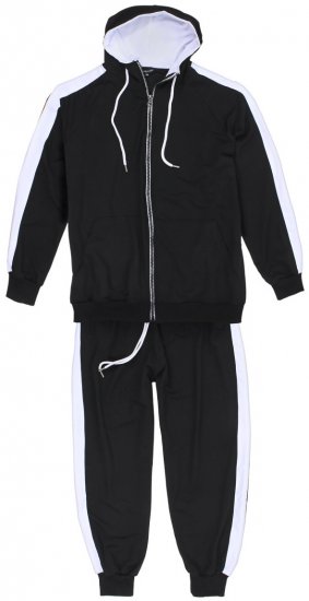 Lavecchia 611 Tracksuit Black - Σετ φόρμεσ - Σετ Ανδρικές Φόρμες μεγάλα μεγέθη 