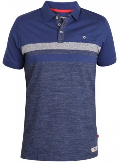 D555 Lawson Polo Navy - Πόλο μπλουζάκια - Aνδρικά μπλουζακια πολο μεγάλα μεγέθη