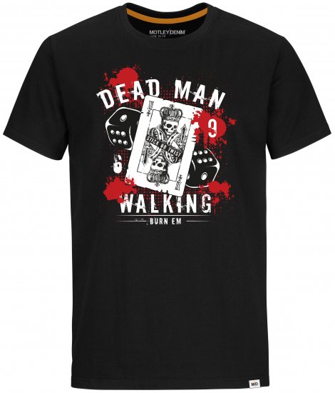 Motley Denim T-shirt Liberty Black - Μακό μπλουζάκια - Aνδρικά μπλουζεσ μεγάλα μεγέθη