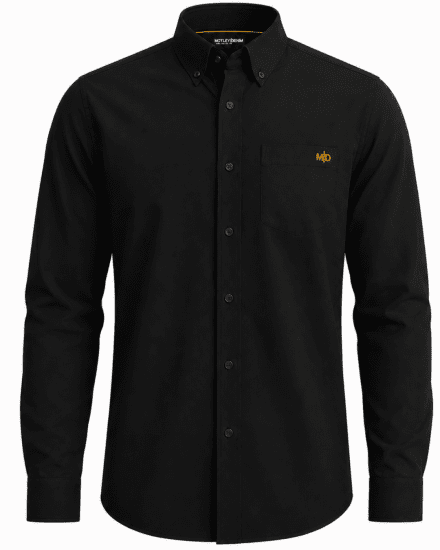 Motley Denim Lisbon Long Sleeve Shirt Black - Πουκάμισα - Aνδρικά πουκαμισα μεγαλα μεγάλα μεγέθη
