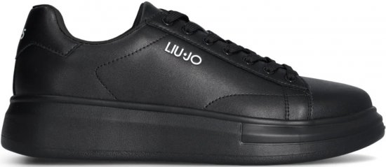 Liu Jo Big 01 Leather Sneakers Black/Black - Ανδρικά Παπούτσια 40-52 - 