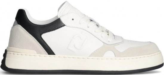 Liu Jo Boy 01 Leather/Suede Sneakers White/Black - Ανδρικά Παπούτσια 40-52 - 