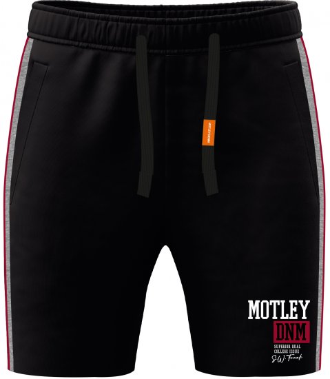 Motley Denim Liverpool Sweatshorts Black - Αθλητικές φόρμες/σορτσάκια - Αθλητικές Φόρμες ανδρικεσ μεγάλα μεγέθη