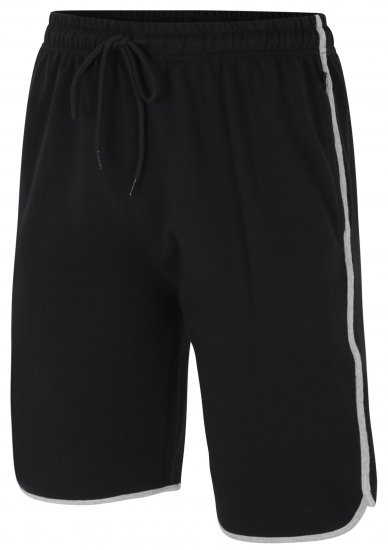 Kam Jeans 3312 Jersey Gym Shorts Black - Αθλητικές φόρμες/σορτσάκια - Αθλητικές Φόρμες ανδρικεσ μεγάλα μεγέθη