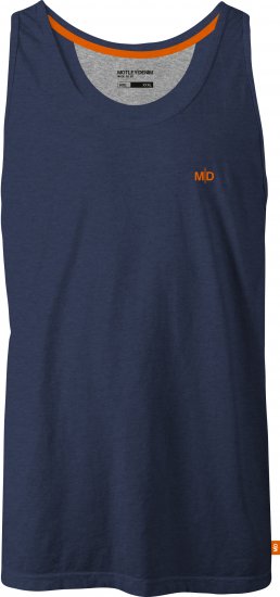 Motley Denim Madrid Tank top Dark Indigo - Μακό μπλουζάκια - Aνδρικά μπλουζεσ μεγάλα μεγέθη