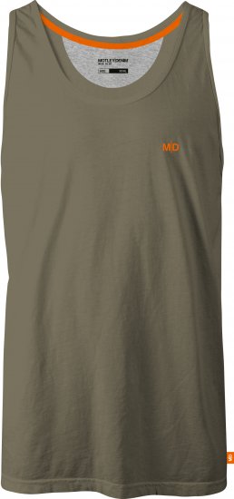Motley Denim Madrid Tank top Dark Khaki - Μακό μπλουζάκια - Aνδρικά μπλουζεσ μεγάλα μεγέθη