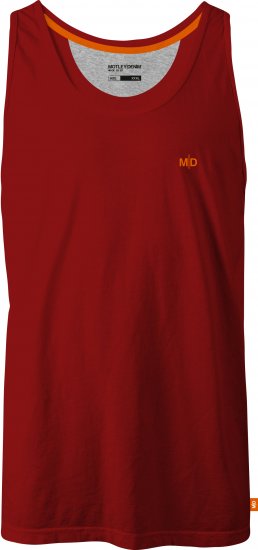 Motley Denim Madrid Tank top Red - Μακό μπλουζάκια - Aνδρικά μπλουζεσ μεγάλα μεγέθη