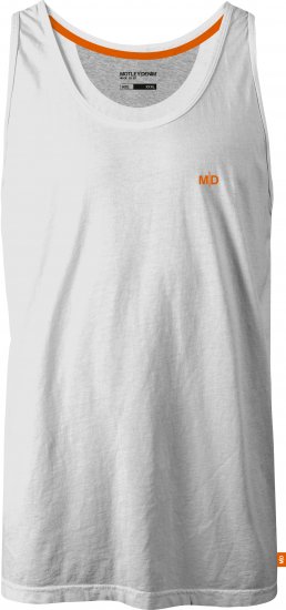 Motley Denim Madrid Tank top White - Μακό μπλουζάκια - Aνδρικά μπλουζεσ μεγάλα μεγέθη