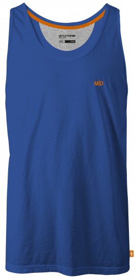 Motley Denim Madrid Tank top Royal Blue - Μακό μπλουζάκια - Aνδρικά μπλουζεσ μεγάλα μεγέθη