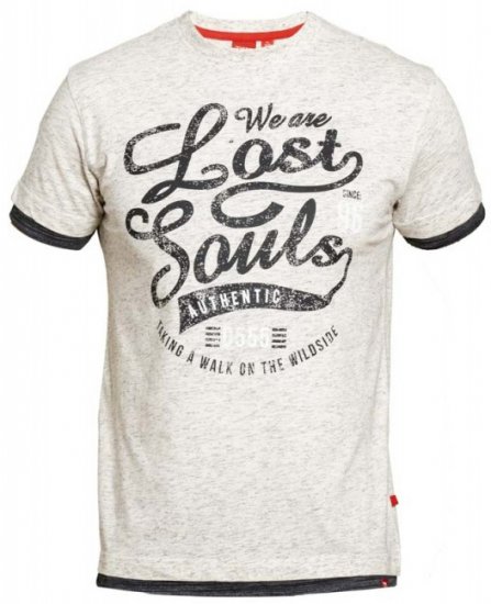 D555 Maiden T-shirt Off White - Μακό μπλουζάκια - Aνδρικά μπλουζεσ μεγάλα μεγέθη