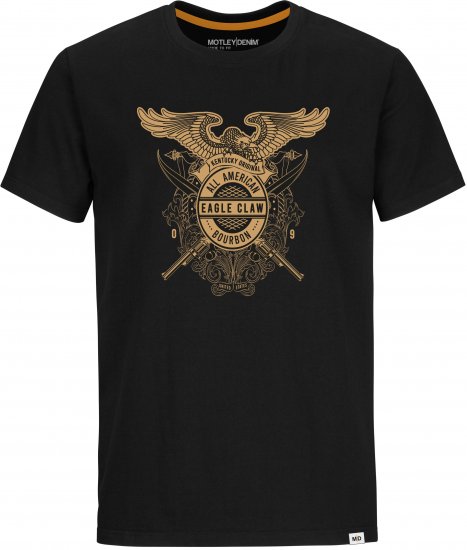 Motley Denim MANHATTAN T-shirt Black - Μακό μπλουζάκια - Aνδρικά μπλουζεσ μεγάλα μεγέθη