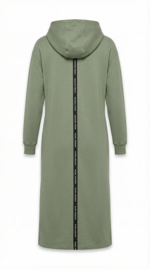 Nora Mikken MARI Maxi Hoodie Dress Green - Φούτερ/Φούτερ με κουκούλα - 