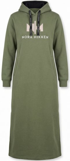 Nora Mikken MARI Maxi Hoodie Dress Green - Φούτερ/Φούτερ με κουκούλα - 