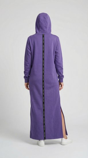 Nora Mikken MARI Maxi Hoodie Dress Purple - Φούτερ/Φούτερ με κουκούλα - 