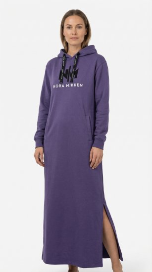 Nora Mikken MARI Maxi Hoodie Dress Purple - Φούτερ/Φούτερ με κουκούλα - 