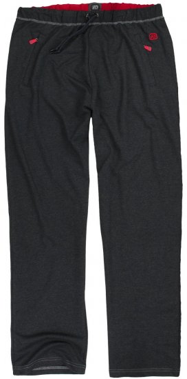 Adamo Markus Sweatpants with draw-cord Charcoal - Αθλητικές φόρμες/σορτσάκια - Αθλητικές Φόρμες ανδρικεσ μεγάλα μεγέθη