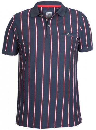 D555 Martel Polo Navy - Πόλο μπλουζάκια - Aνδρικά μπλουζακια πολο μεγάλα μεγέθη