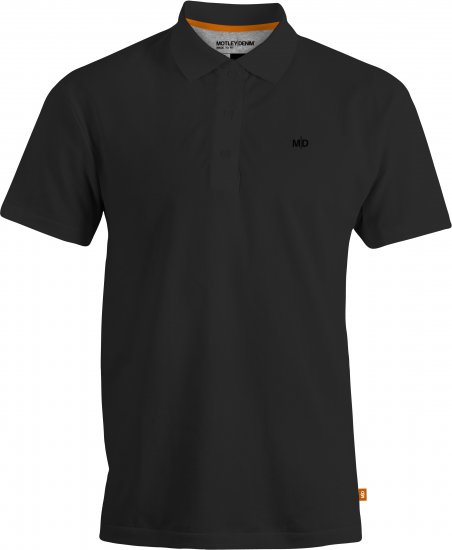 Motley Denim Bratislava Polo Black - Πόλο μπλουζάκια - Aνδρικά μπλουζακια πολο μεγάλα μεγέθη