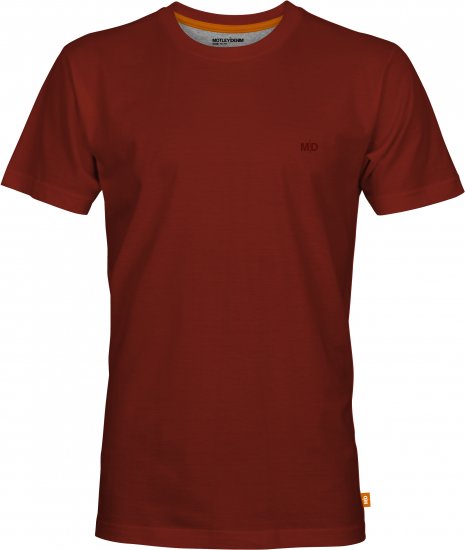 Motley Denim Malaga T-Shirt Red - Μακό μπλουζάκια - Aνδρικά μπλουζεσ μεγάλα μεγέθη