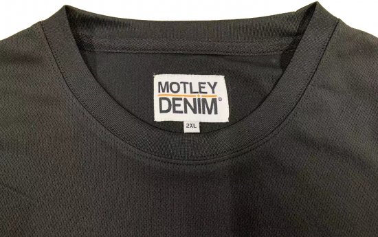 Motley Denim Technical T-shirt Black - Αθλητικά ρούχα & Outdoor - Aθλητικα ρούχα μεγάλα μεγέθη ανδρικά