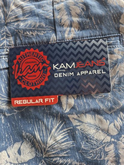 Kam Jeans 340 Dress Shorts Denim Blue - Σορτς - Aνδρικεσ βερμουδεσ μεγαλα μεγάλα μεγέθη
