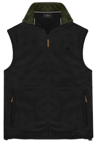 Double Outfitters MFT-7089 Sleeveless Fleece Vest Black - Μπουφάν - Aνδρικά μπουφαν μεγάλα μεγέθη