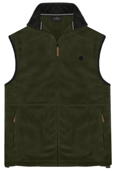 Double Outfitters MFT-7089 Sleeveless Fleece Vest Khaki - Μπουφάν - Aνδρικά μπουφαν μεγάλα μεγέθη