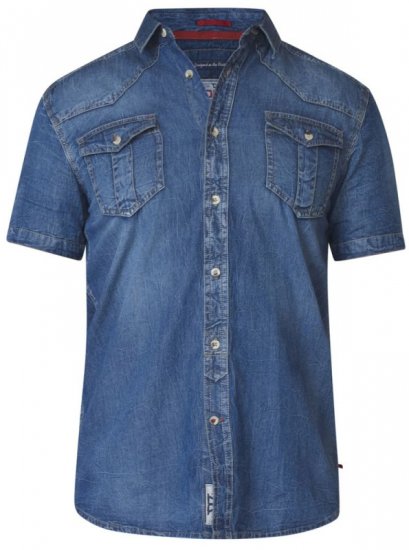 D555 Mike Denim Shirt - Πουκάμισα - Aνδρικά πουκαμισα μεγαλα μεγάλα μεγέθη