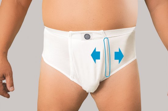 20 Nodi Combed Cotton Jersey Briefs with High Side Cut and Side Opening White - Εσώρουχα/Μαγιό - Aνδρικά Εσώρουχα μεγάλα μεγέθη