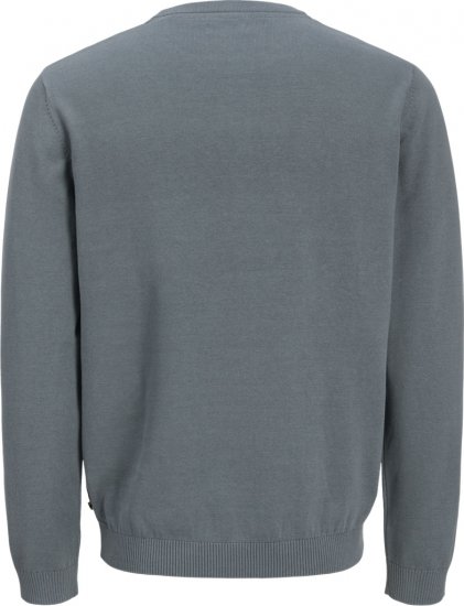 Jack & Jones BASIC Knitted Sweater Grey - φούτερ/Φούτερ με κουκούλα - φούτερ/Φούτερ με κουκούλα ανδρικά μεγάλα μεγέθη 