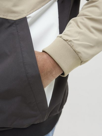 Jack & Jones Rush Bomber Hoodie Grey - Μπουφάν - Aνδρικά μπουφαν μεγάλα μεγέθη