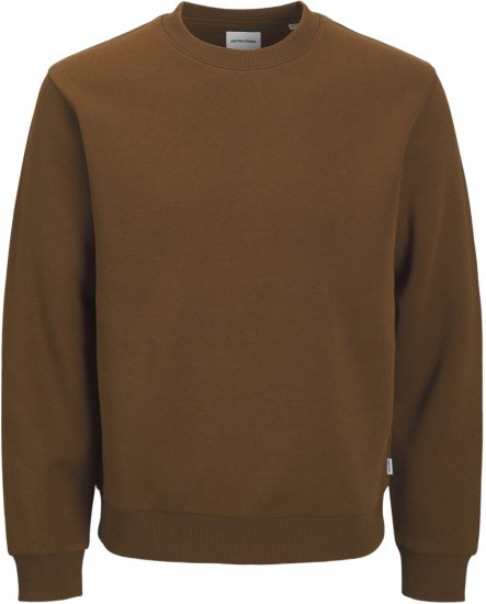 Jack & Jones Bradley Sweatshirt Brown - φούτερ/Φούτερ με κουκούλα - φούτερ/Φούτερ με κουκούλα ανδρικά μεγάλα μεγέθη 