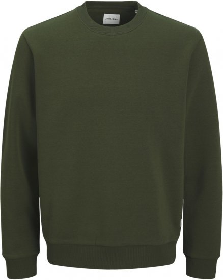 Jack & Jones Bradley Sweatshirt Green - φούτερ/Φούτερ με κουκούλα - φούτερ/Φούτερ με κουκούλα ανδρικά μεγάλα μεγέθη 