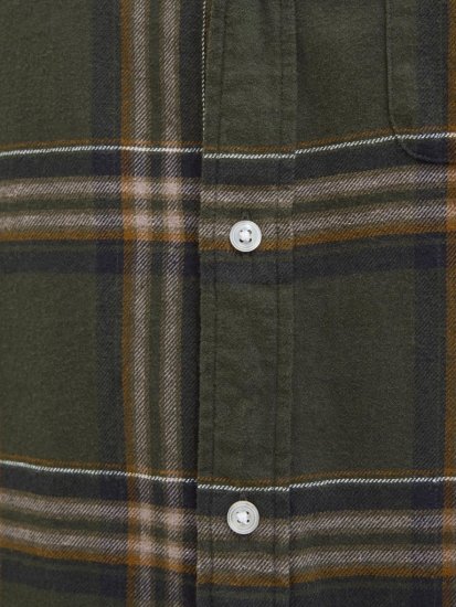 Jack & Jones Classic Flannel Long Sleeve Shirt Green - Πουκάμισα - Aνδρικά πουκαμισα μεγαλα μεγάλα μεγέθη