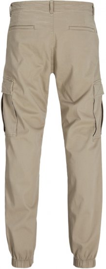 Jack & Jones Jonnie Cuffed Cargo Pants Beige - Τζιν και παντελόνια - Aνδρικα τζιν παντελόνια μεγάλα μεγέθη