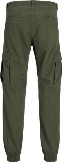 Jack & Jones Jonnie Cuffed Cargo Pants Green - Τζιν και παντελόνια - Aνδρικα τζιν παντελόνια μεγάλα μεγέθη