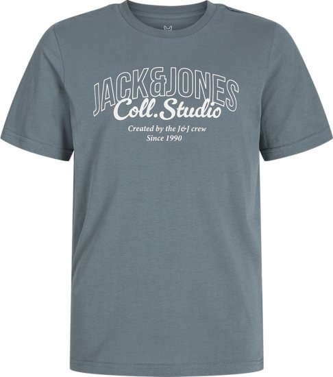 Jack & Jones Makoto T-shirt Grey - Μακό μπλουζάκια - Aνδρικά μπλουζεσ μεγάλα μεγέθη