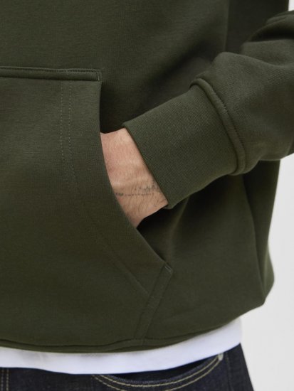 Jack & Jones Soho Hoodie Green - φούτερ/Φούτερ με κουκούλα - φούτερ/Φούτερ με κουκούλα ανδρικά μεγάλα μεγέθη 