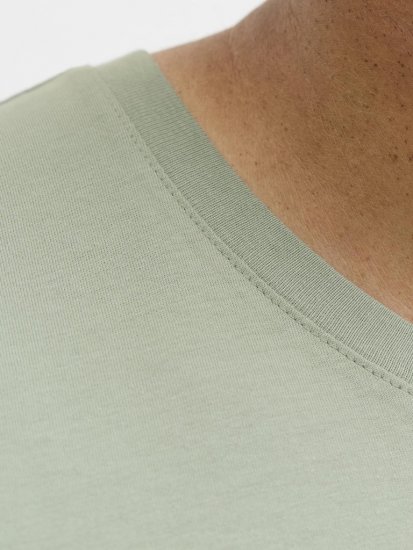 Jack & Jones Logo 2COL T-shirt Iceberg Green - Μακό μπλουζάκια - Aνδρικά μπλουζεσ μεγάλα μεγέθη