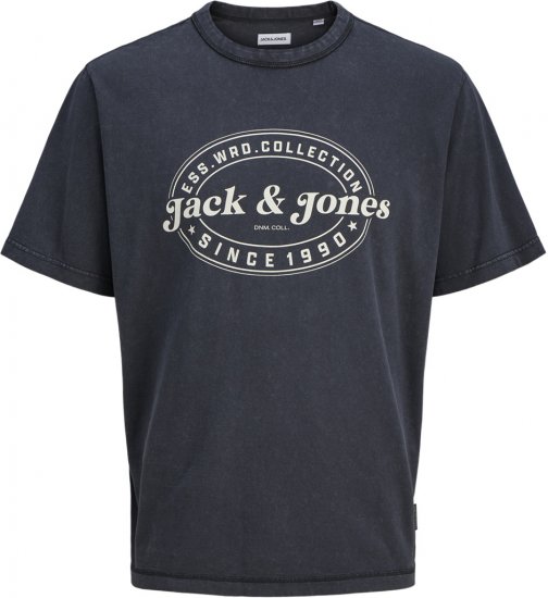 Jack & Jones Dover T-Shirt Short Sleeve Black - Μακό μπλουζάκια - Aνδρικά μπλουζεσ μεγάλα μεγέθη