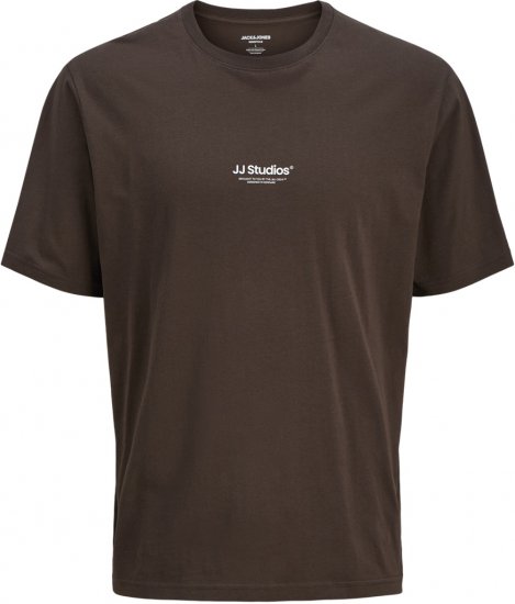 Jack & Jones Soho T-Shirt Brown - Μακό μπλουζάκια - Aνδρικά μπλουζεσ μεγάλα μεγέθη