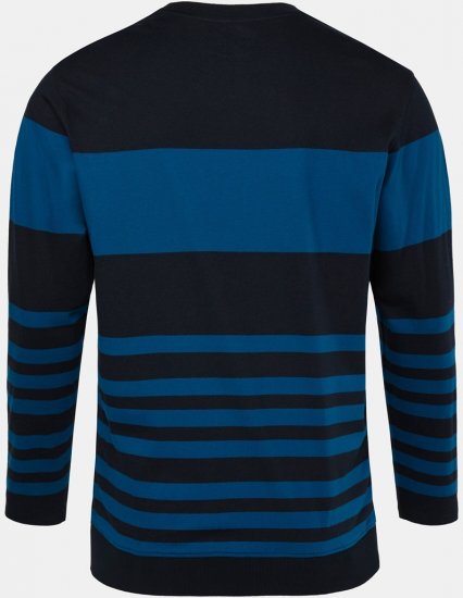 JP1880 Pyjamas Two-piece Long Sleeve with Stripes Blue - Εσώρουχα/Μαγιό - Aνδρικά Εσώρουχα μεγάλα μεγέθη