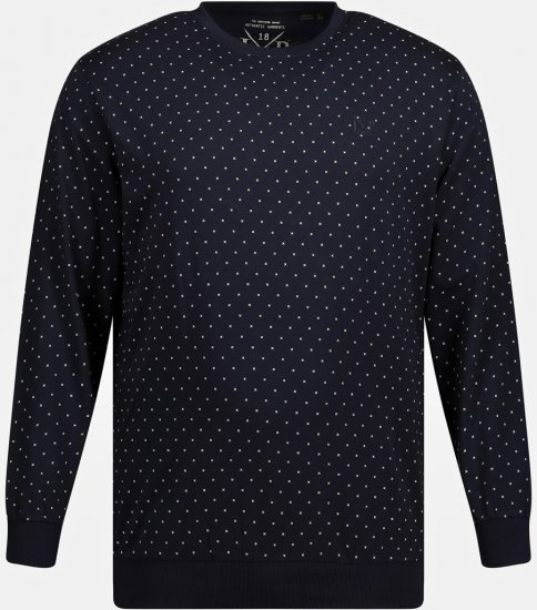 JP1880 Pyjamas Two-piece Long Sleeve and Long Trousers Navy - Εσώρουχα/Μαγιό - Aνδρικά Εσώρουχα μεγάλα μεγέθη