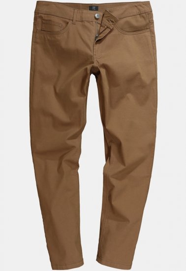 JP1880 Twill Trousers Belly Fit 5-Pocket Brown - Τζιν και παντελόνια - Aνδρικα τζιν παντελόνια μεγάλα μεγέθη