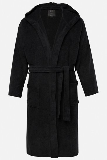 JP1880 Bathrobe Terry Black - Εσώρουχα/Μαγιό - Aνδρικά Εσώρουχα μεγάλα μεγέθη